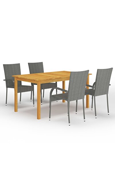 Concept Set mobilier pentru grădină, 5 piese, gri