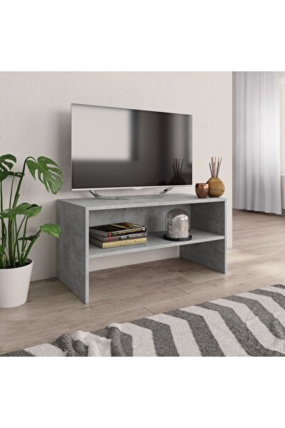 Concept Comodă TV, gri beton, 80x40x40 cm, PAL