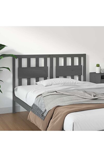 Concept Κομοδίνο, γκρι, 125,5x4x100 εκ., μασίφ ξύλο πεύκου