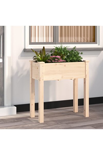 Concept Jardinieră cu căptușeală, 71x37x76 cm, lemn masiv de brad