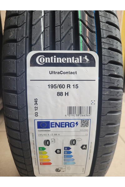 Continental 195/60R15 Ultra Contact 88H Set olarak (4 ADET) Yazlık A serisi 7...