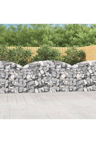 Concept Τοξωτό καλάθι συρματοκιβωτίων 200x30x100/120 cm από γαλβανισμένο σίδηρο