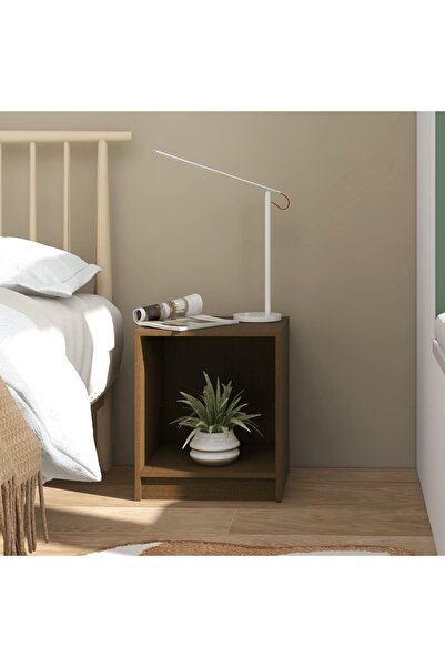 Concept Noptieră, maro miere, 35,5x33,5x41,5 cm, lemn masiv de pin