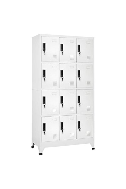 Concept Ντουλάπι αρχείων, λευκό, 90x45x180 cm, ατσάλι