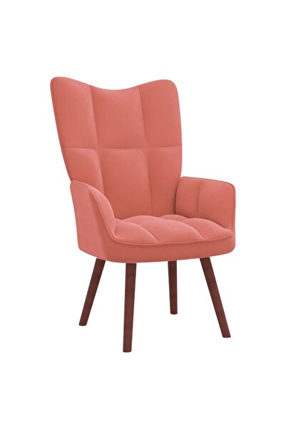 Concept Scaun de relaxare, roz, catifea