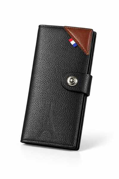 G-Atlantic Premium Long Wallet with Sleek Minimal Design and Multi-Compartmen...