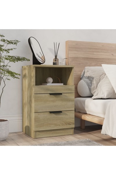 Concept Κομοδίνο, δρυς sonoma, επεξεργασμένο ξύλο