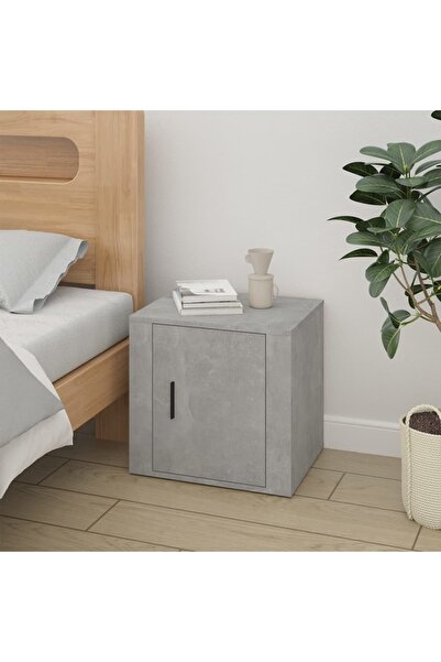 Concept Noptieră, gri beton, 50x39x47 cm