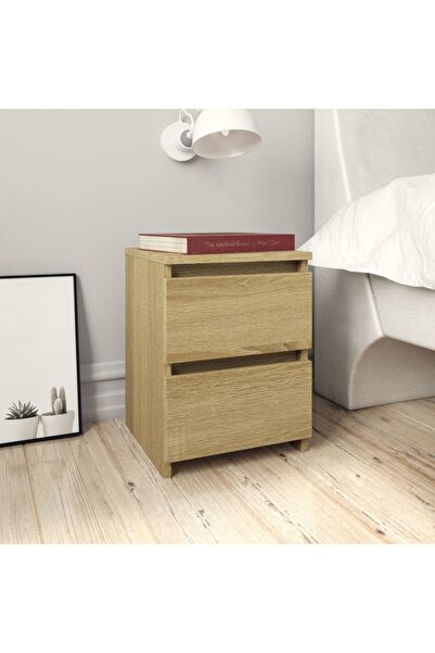 Concept Κομοδίνο, δρυς Sonoma, 30 x 30 x 40 cm, μοριοσανίδα