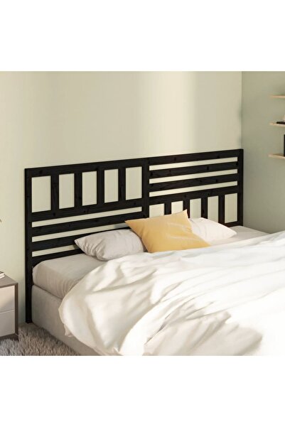 Concept Κομοδίνο, μαύρο, 206x4x100 cm, μασίφ ξύλο πεύκου