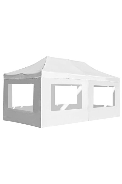 Concept Cort de petrecere pliabil cu pereți, alb, 6 x 3 m, aluminiu