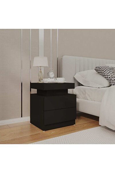 Concept Noptieră, negru, 45x35x52 cm, PAL