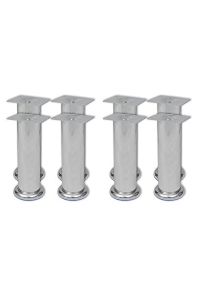 Concept Στρογγυλά πόδια καναπέ, 8 τεμ., 180 mm, χρώμιο