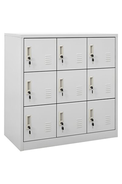 Concept Ντουλάπι με συρτάρια, ανοιχτό γκρι, 90x45x92,5 cm, ατσάλι