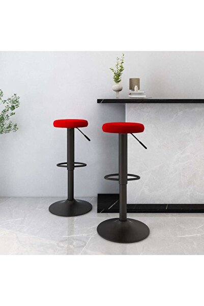 Concept Σκαμπό μπαρ, 2 τεμ., κόκκινο κρασί, Βελούδο