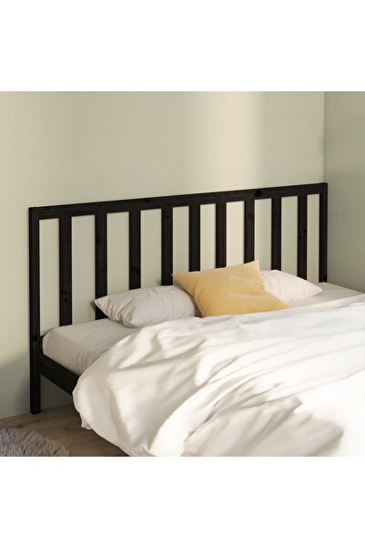 Concept Tăblie de pat, negru, 186x4x100 cm, lemn masiv de pin