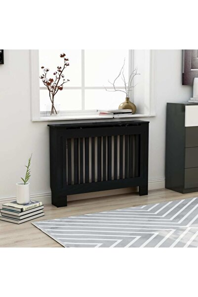 Concept Mască pentru calorifer, negru, 112 x 19 x 81 cm, MDF