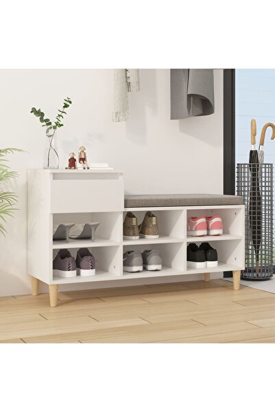 Concept Pantofar, alb, 102x36x60 cm, lemn compozit