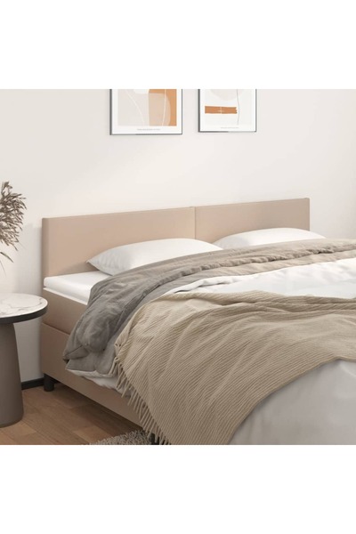 Concept Κομοδίνα 2 τεμ. καπουτσίνο 80x5x78/88 εκ. οικολογικό Δερμάτινο