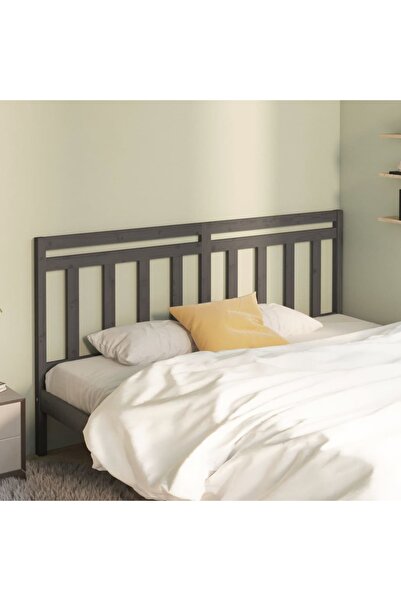 Concept Κομοδίνο, γκρι, 206x4x100 cm, μασίφ ξύλο πεύκου