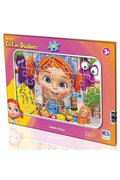 Ks Games Trt Elif's Dreams 24 Piece Frame Kids Puzzle - Ed704 - Girl