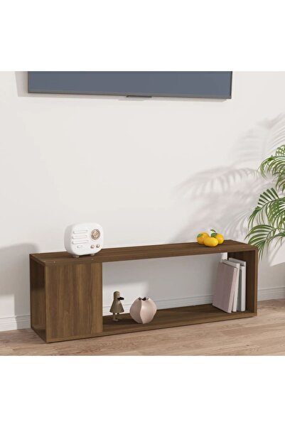 Concept Comodă TV, stejar maro, 100x24x32 cm, lemn prelucrat