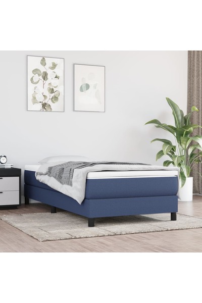 Concept Saltea de pat cu arcuri, albastru, 90x200x20 cm, textil