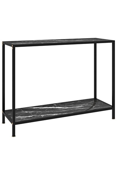 Concept Τραπέζι κονσόλας, μαύρο, 100 x 35 x 75 cm, σκληρυμένο γυαλί