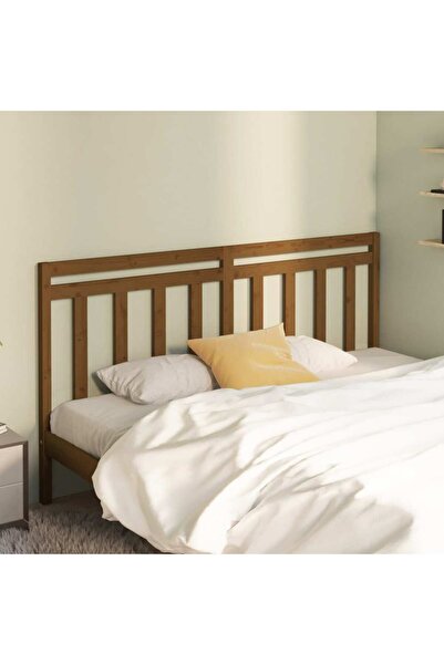 Concept Tăblie de pat, maro miere, 206x4x100 cm, lemn masiv de pin