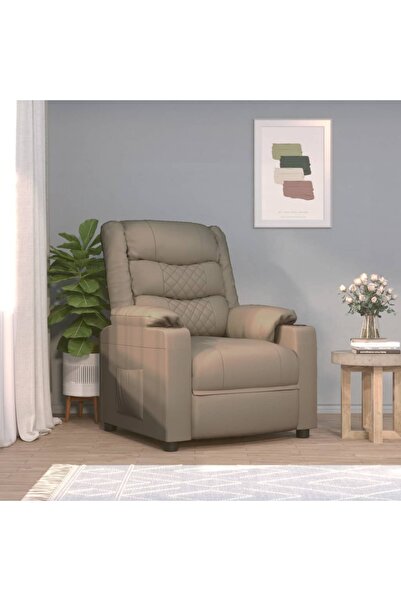 Concept Ηλεκτρική πολυθρόνα μασάζ, καπουτσίνο, οικολογικό Δερμάτινο