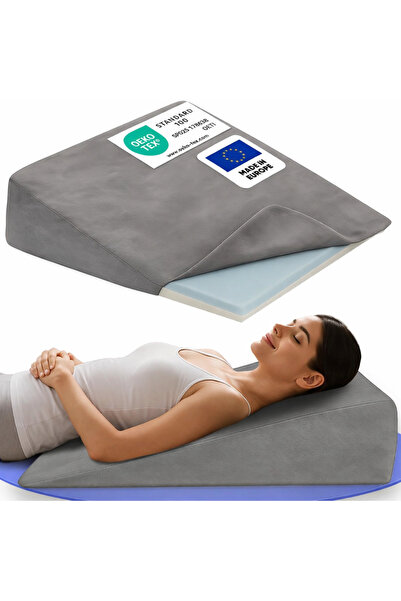 OEM Poduszka klinowa 90x60cm cu reflux spanie czytanie z pokrowcem zdejmowanym