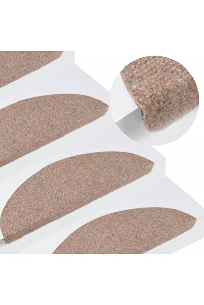 Concept Αυτοκόλλητα πατάκια σκάλας, 15 τεμ., μπεζ, 65x26 εκ.