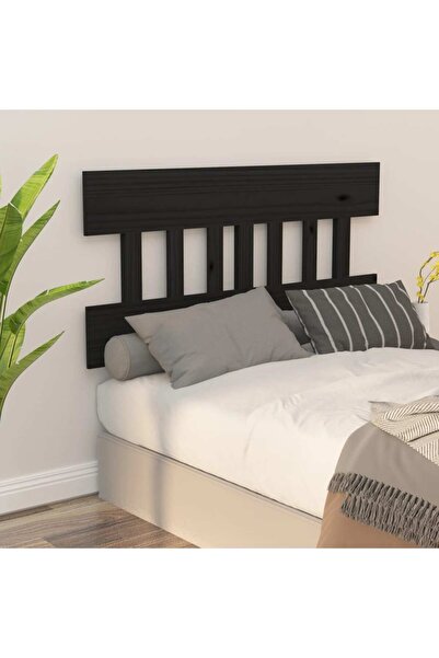 Concept Κομοδίνο, μαύρο, 183,5x3x81 cm, μασίφ ξύλο πεύκου