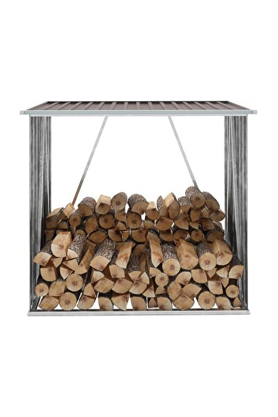 Concept Șopron depozitare lemne, maro, 163x83x154 cm, oțel galvanizat