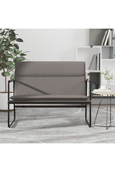 Concept Bancă, gri taupe, 100x64x80 cm, material textil