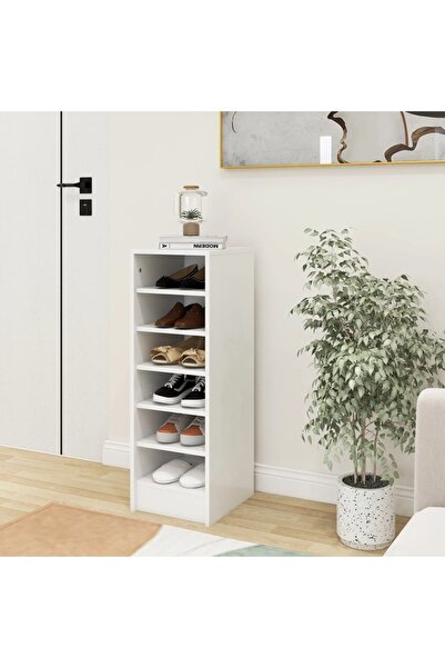 Concept Pantofar, alb, 31,5x35x90 cm, PAL