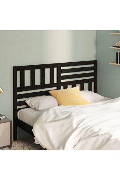 Concept Κομοδίνο, μαύρο, 166x4x100 cm, μασίφ ξύλο πεύκου