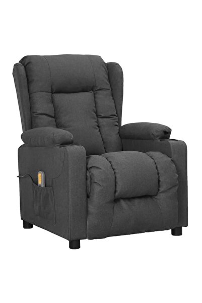 Concept Πτυσσόμενη πολυθρόνα μασάζ, σκούρο γκρι, ύφασμα