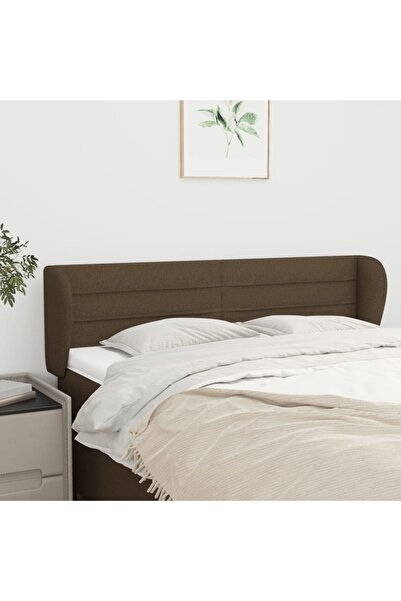 Concept Κεφαλάρι σκούρο καφέ με φτερά 147x23x78/88 εκ. ύφασμα