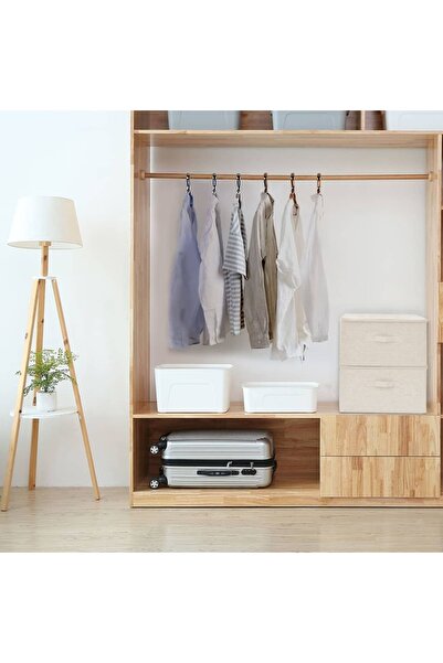 Concept Κουτιά αποθήκευσης 2 τεμ. κρεμ 43x34x23 εκ. ύφασμα