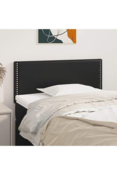 Concept Tăblie de pat, negru, 90x5x78/88 cm, piele ecologică