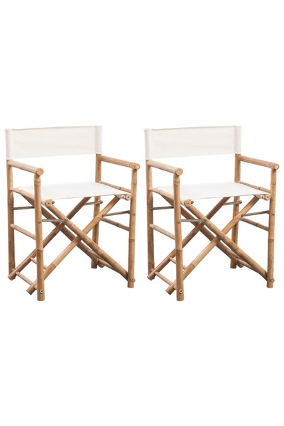 Concept Πτυσσόμενη καρέκλα σκηνοθέτη, 2 τεμ., από Μπαμπού και ύφασμα