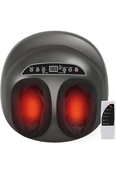 FLYPRO Foot Massager - Heat, Deep Kneading, 3-Level Settings, Adjustable Inte...