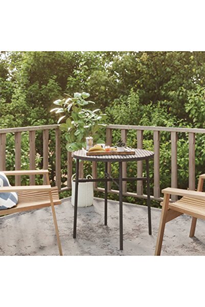 Concept Τραπεζάκι τσαγιού, μαύρο, 45 cm, πολυρατάν