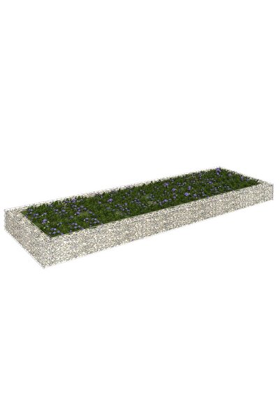 Concept Strat înălțat de gabion, 300x100x20 cm, oțel galvanizat