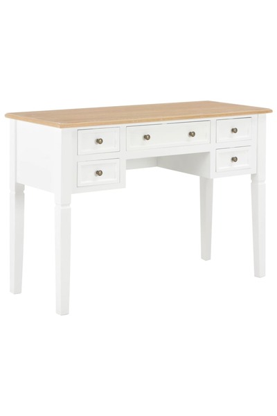 Concept Birou de scris, alb, 109,5 x 45 x 77,5 cm, lemn