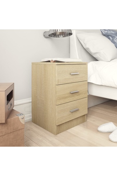 Concept Κομοδίνο, δρυς sonoma, 38x35x56 cm, μοριοσανίδα