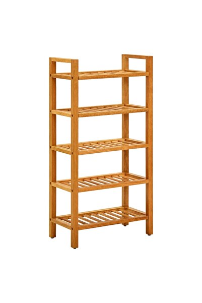 Concept Pantofar cu 5 rafturi, 50x27x100 cm, lemn masiv de stejar