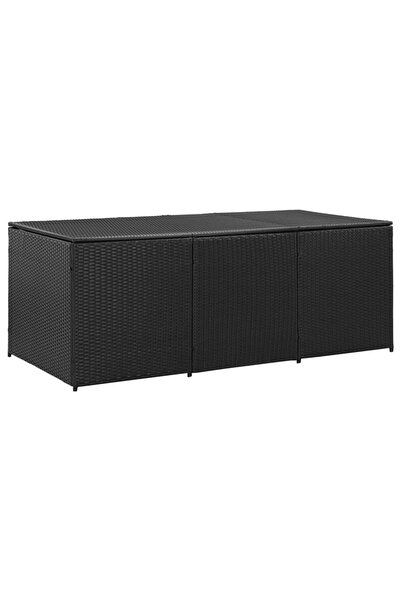 Concept Κουτί αποθήκευσης κήπου, μαύρο, 180x90x75 cm, πολυρατάν