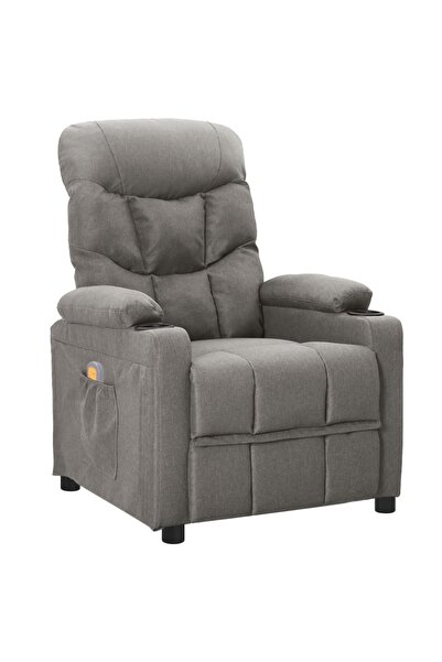 Concept Πτυσσόμενη πολυθρόνα μασάζ, ανοιχτό γκρι, ύφασμα